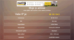 Desktop Screenshot of moje-ip-adresa.cz